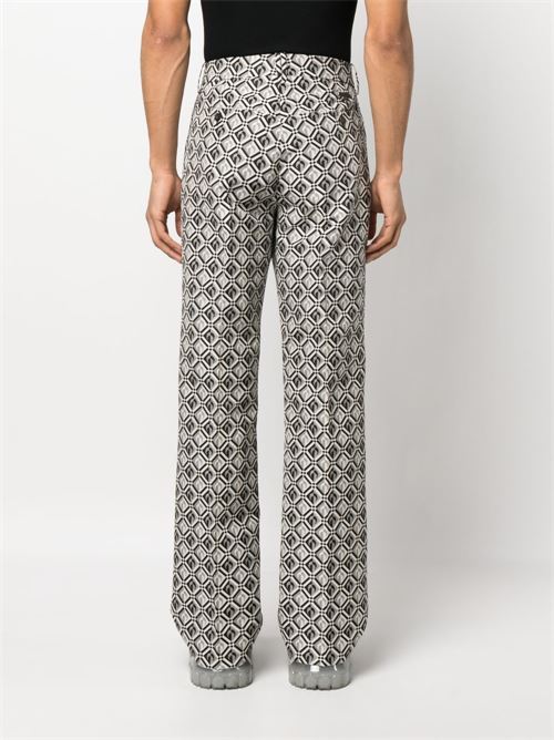 Pants with textured print MARINE SERRE | P136SS23MWOTCO001900